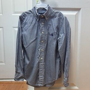 Polo by Ralph Lauren Boy’s Navy and White Striped Shirt